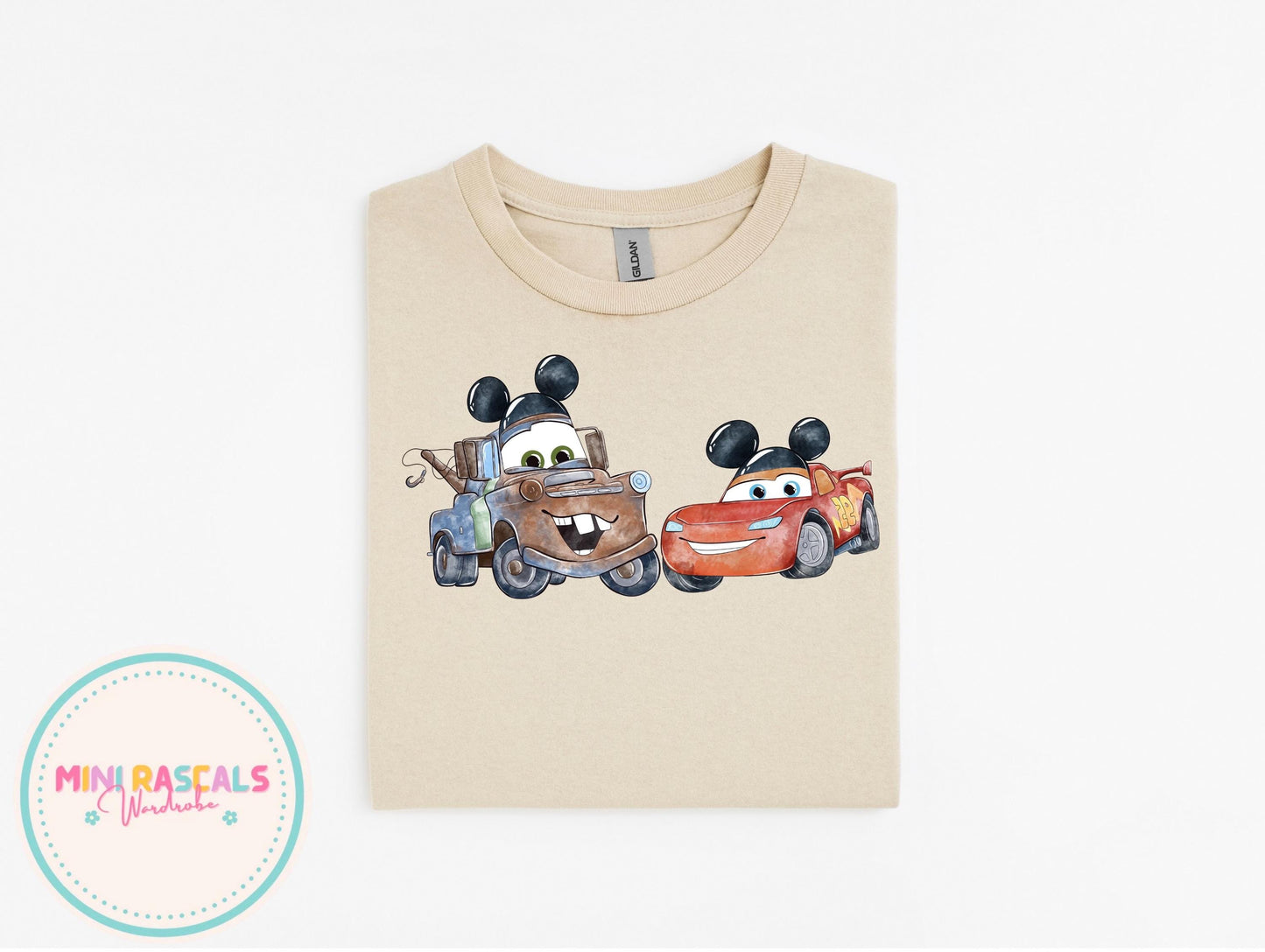 Disney Cars McQueen and Mater Mickey Ears - McQueen Kids T-Shirts and Sweatshirt - Pixar Kids