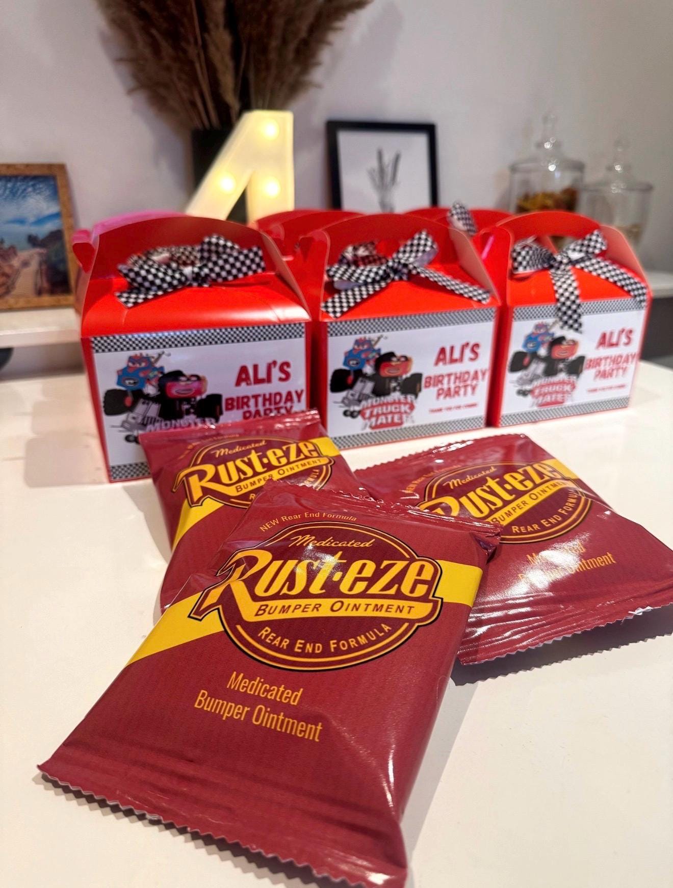 Disney Cars Rusteze Lightning McQueen Birthday Party Favor Crisp packet