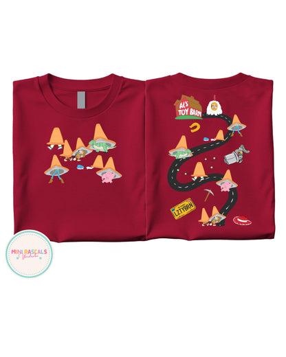 Toy Story Toy Barn Adventure Road Trip Kids T-Shirt & Sweatshirt | Woody & Buzz Pixar Graphic Top