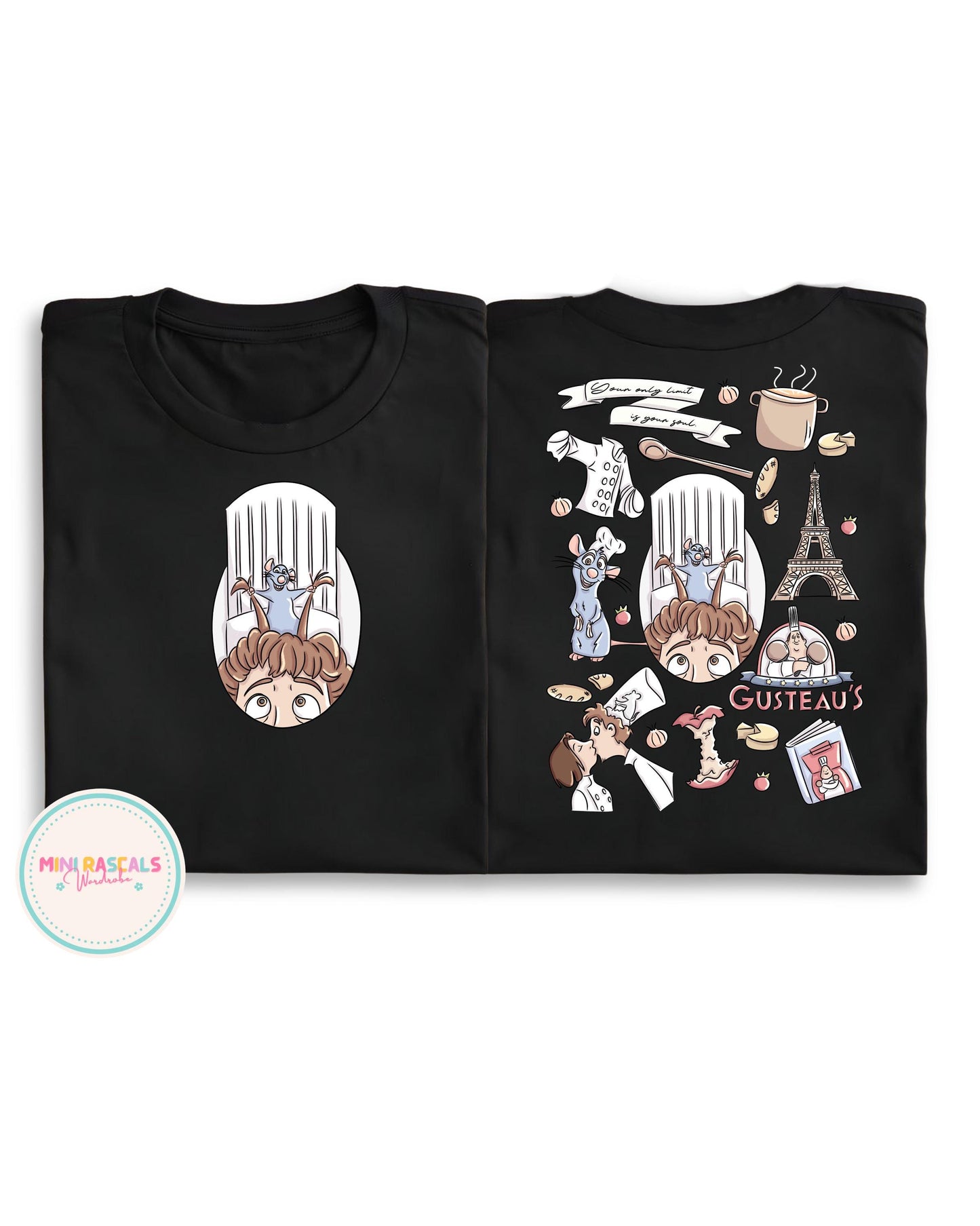 Ratatouille and Friends Inspired Cartoon Tshirt and Sweatshirt for Kids