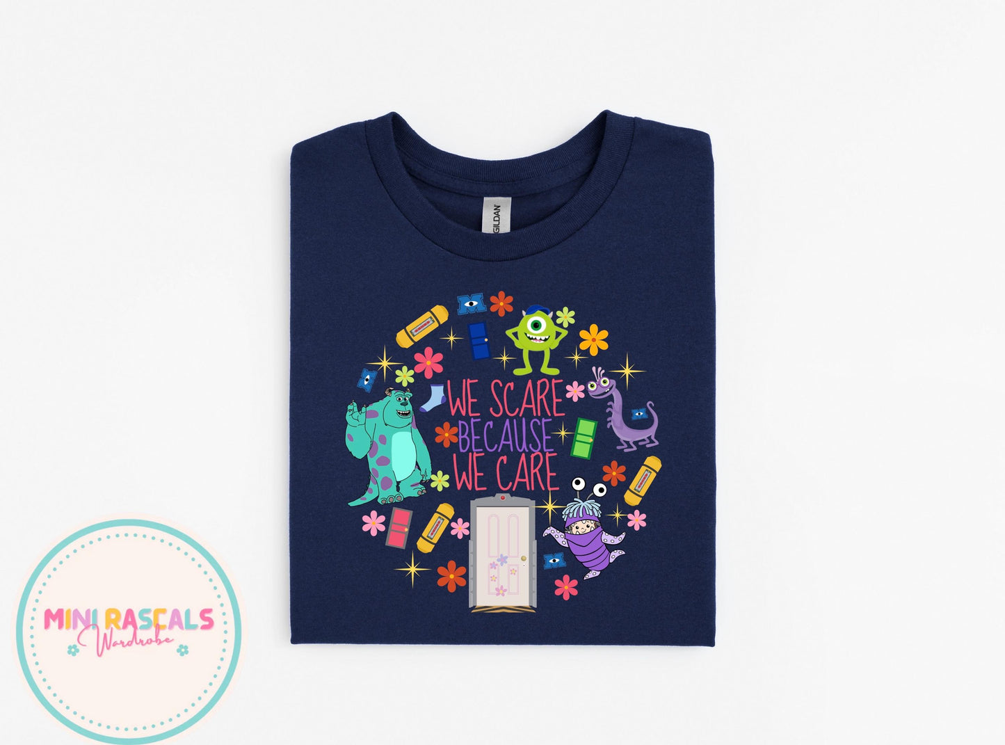 Monsters Inc We Scare Because We Care -  Kids T-Shirts and Sweatshirt