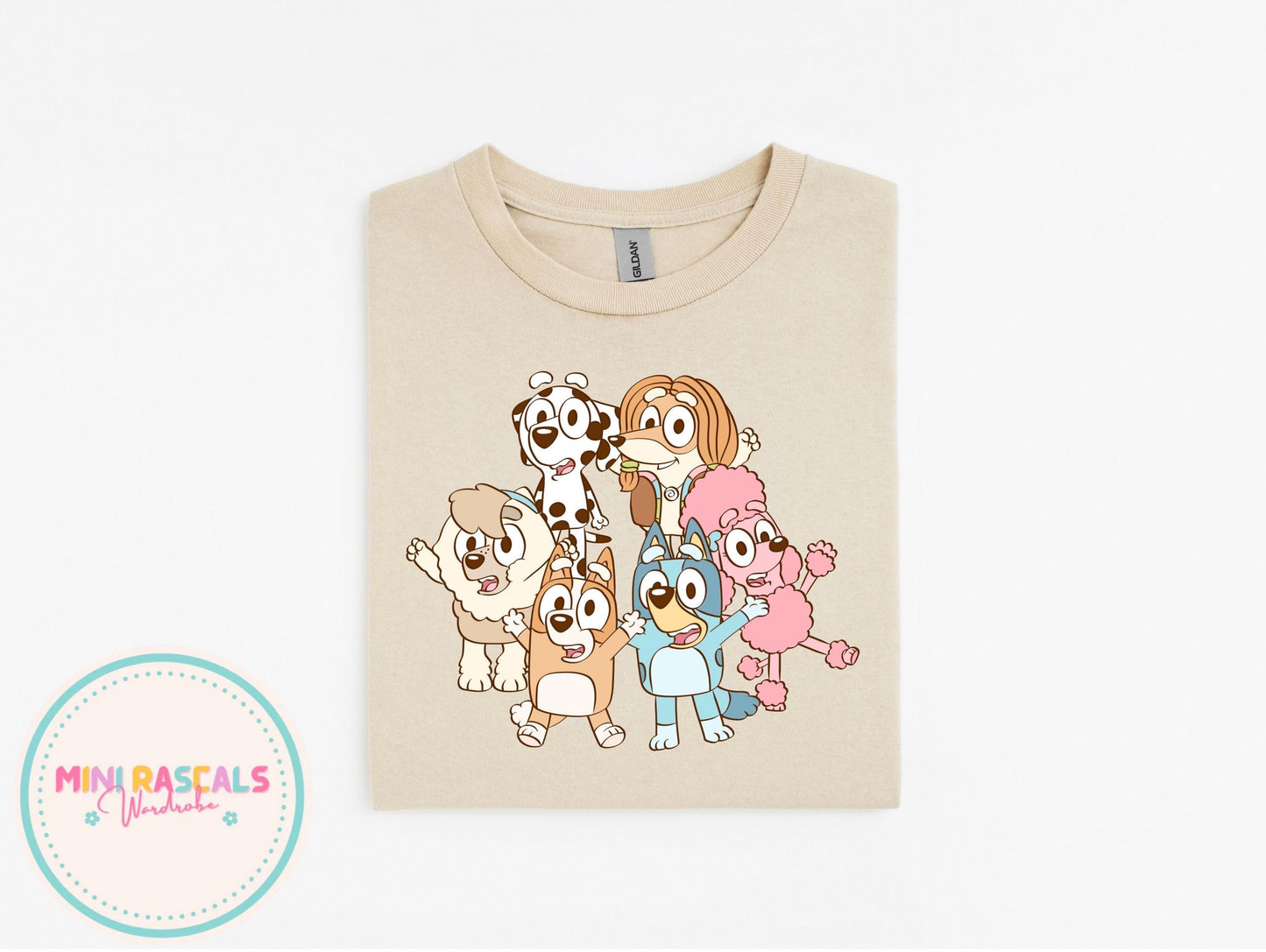 Cartoon Dog Family Kids T-Shirt & Sweatshirt | Cute Puppy Group Graphic Tee | Boys Girls Unisex Kids Outfit