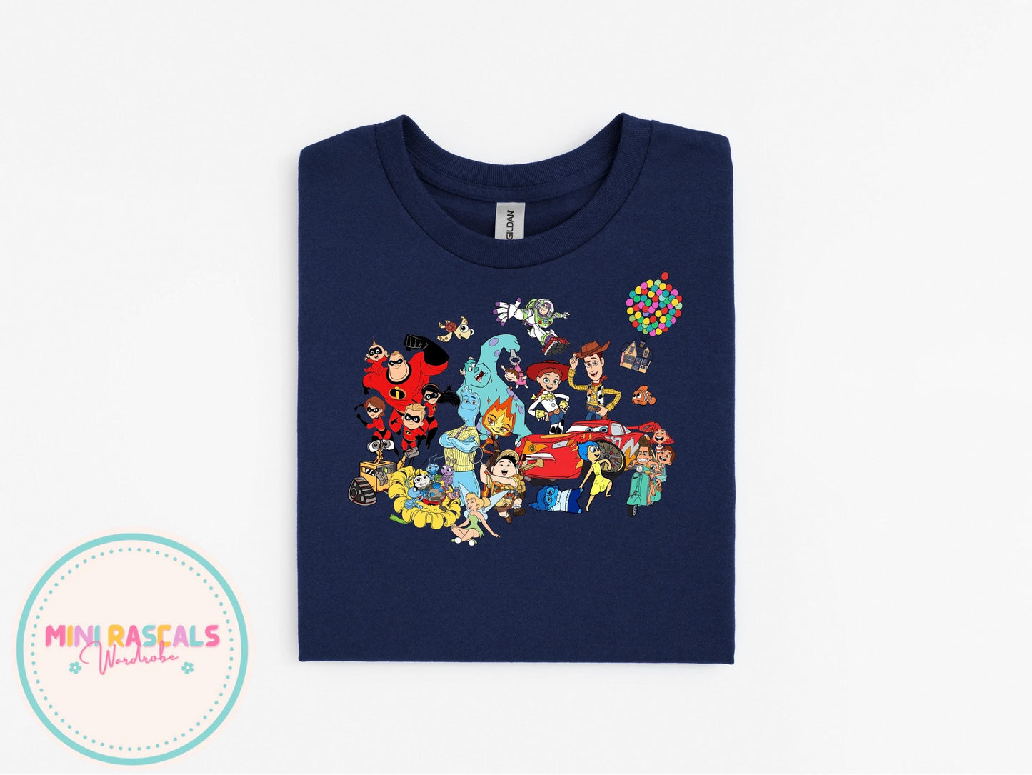 Disney Pixar Friends Kids Top | McQueen, Woody, Sully & Buzz | T-Shirt & Sweatshirt