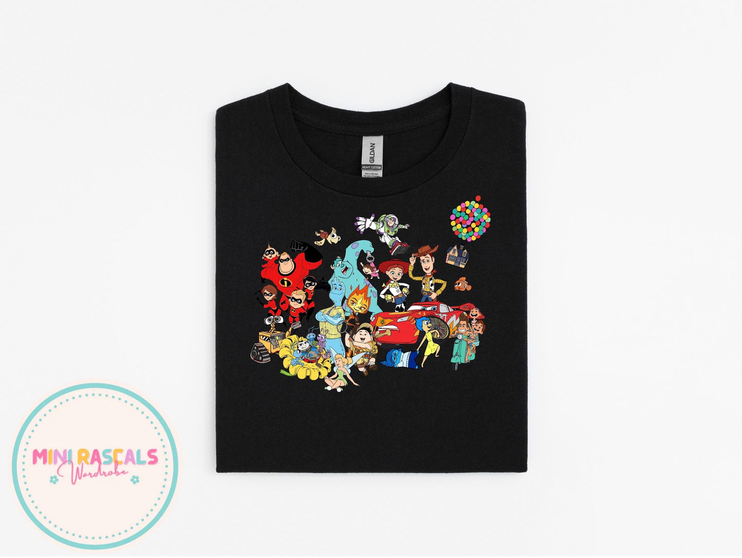 Disney Pixar Friends Kids Top | McQueen, Woody, Sully & Buzz | T-Shirt & Sweatshirt
