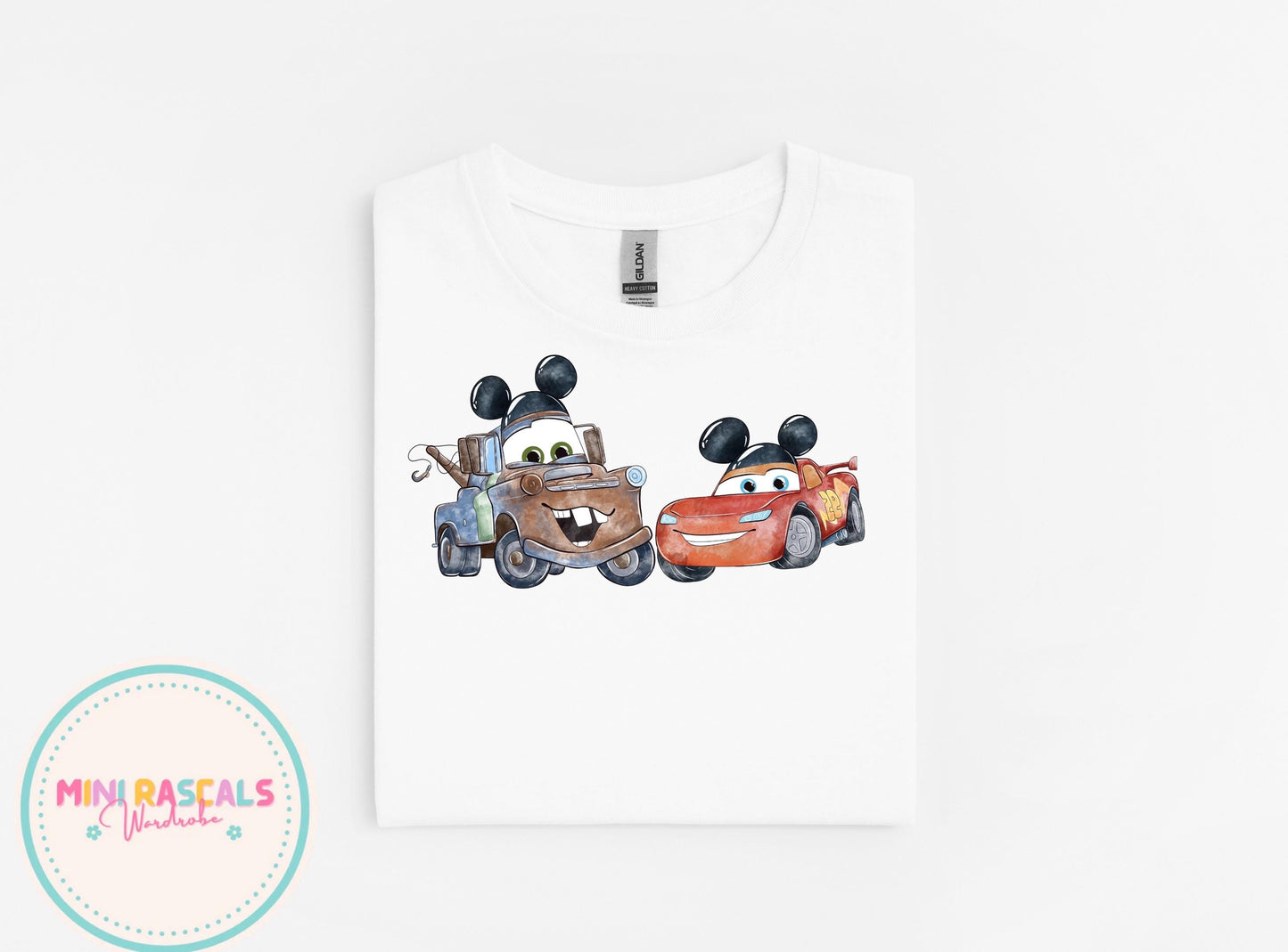 Disney Cars McQueen and Mater Mickey Ears - McQueen Kids T-Shirts and Sweatshirt - Pixar Kids