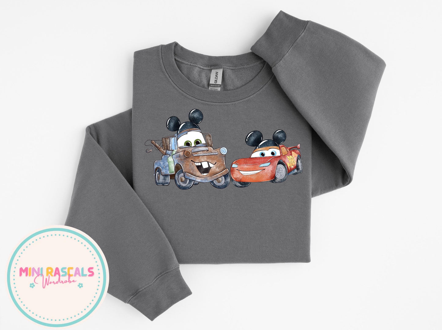 Disney Cars McQueen and Mater Mickey Ears - McQueen Kids T-Shirts and Sweatshirt - Pixar Kids