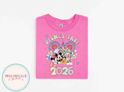 Disney Minnie Mouse & Friends Disney Trip Kids T-Shirt & Sweatshirt | Girls Princess Holiday Outfit