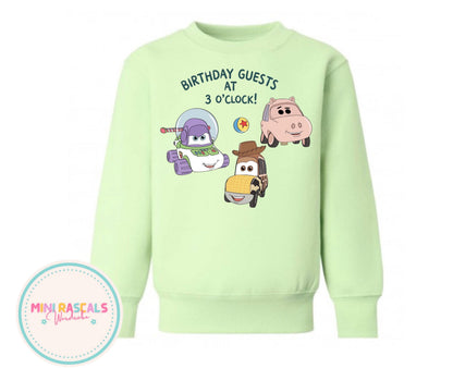 Disney Cars & Toy Story Kids T-Shirt & Sweatshirt | McQueen Woody & Buzz Graphic Top | Boys Girls Unisex