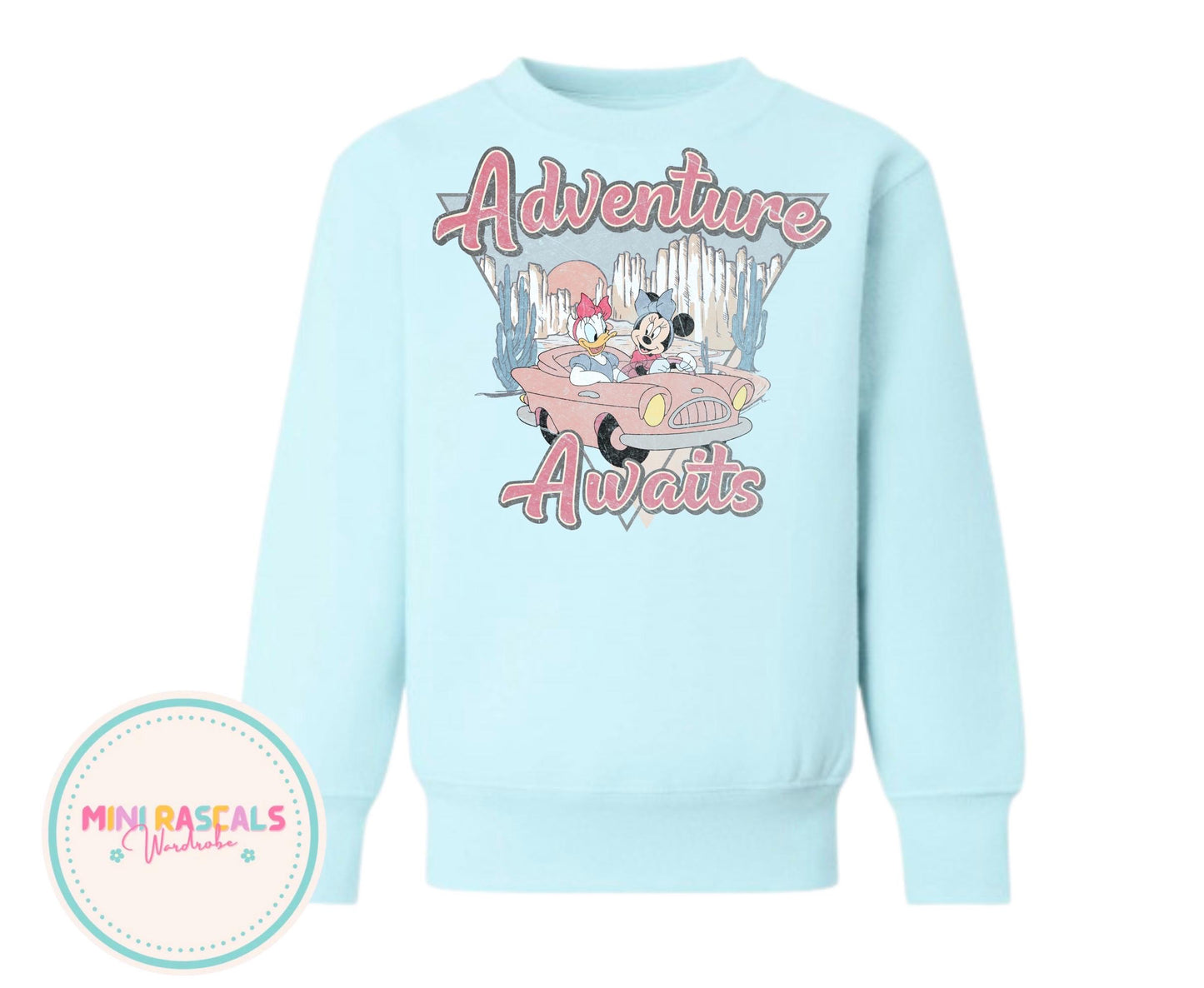 Disney Minnie Mouse & Daisy Duck Adventure Time Girls T-Shirt | Cute Cartoon Graphic Top for Kids