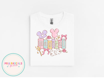 Disney Magical Kingdom Kids T-Shirt & Sweatshirt | Girls Disney Trip Outfit | Princess Castle Graphic Top