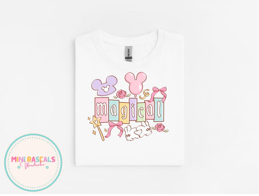 Disney Magical Kingdom Kids T-Shirt & Sweatshirt | Girls Disney Trip Outfit | Princess Castle Graphic Top