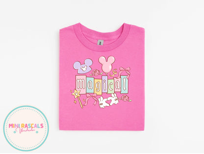 Disney Magical Kingdom Kids T-Shirt & Sweatshirt | Girls Disney Trip Outfit | Princess Castle Graphic Top