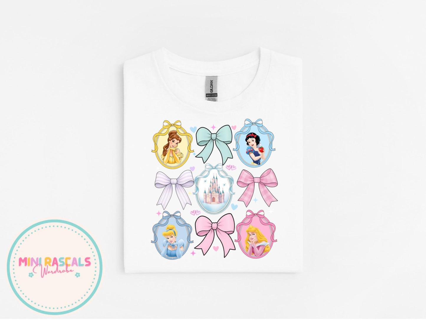 Disney Princess Bow Kids T-Shirt & Sweatshirt | Girls Princess Graphic Top | Disney Trip Outfit