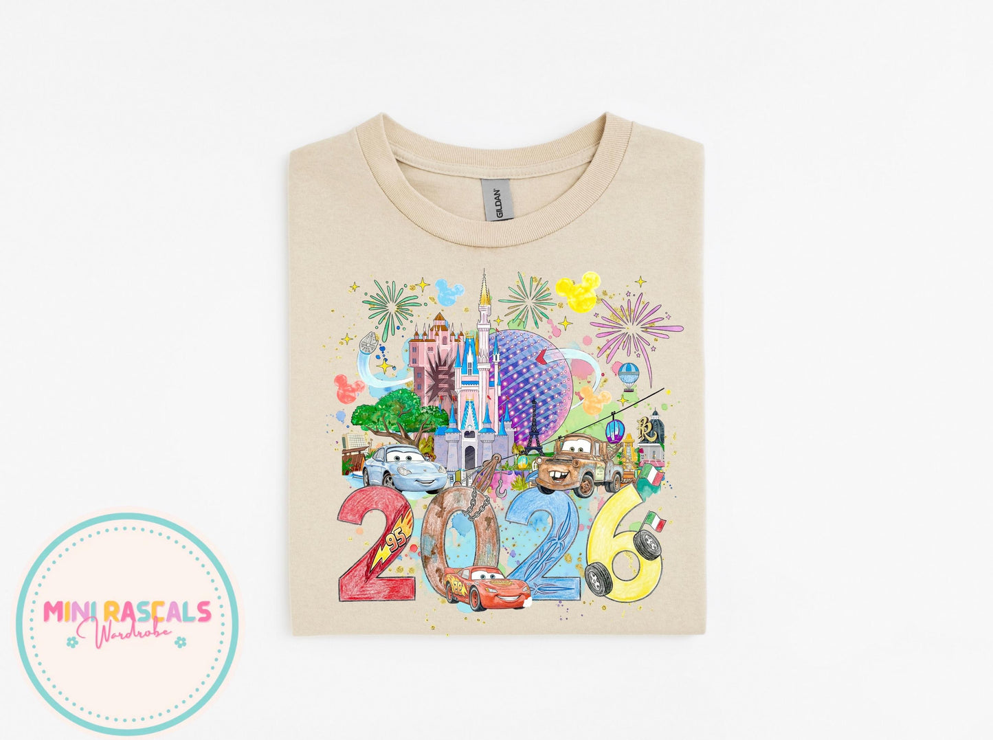 Disney World 2026 lightning McQueen and friends Racing - McQueen Kids T-Shirts and Sweatshirt - Pixar Kids