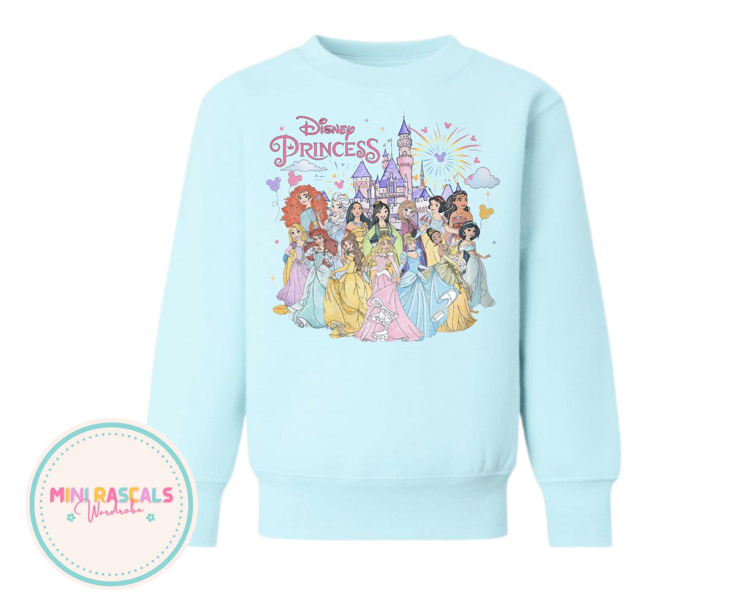 Disney Princess Castle Kids T-Shirt & Sweatshirt | Girls Disney Trip Outfit | Cinderella Princess Graphic Top
