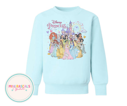 Disney Princess Castle Kids T-Shirt & Sweatshirt | Girls Disney Trip Outfit | Cinderella Princess Graphic Top