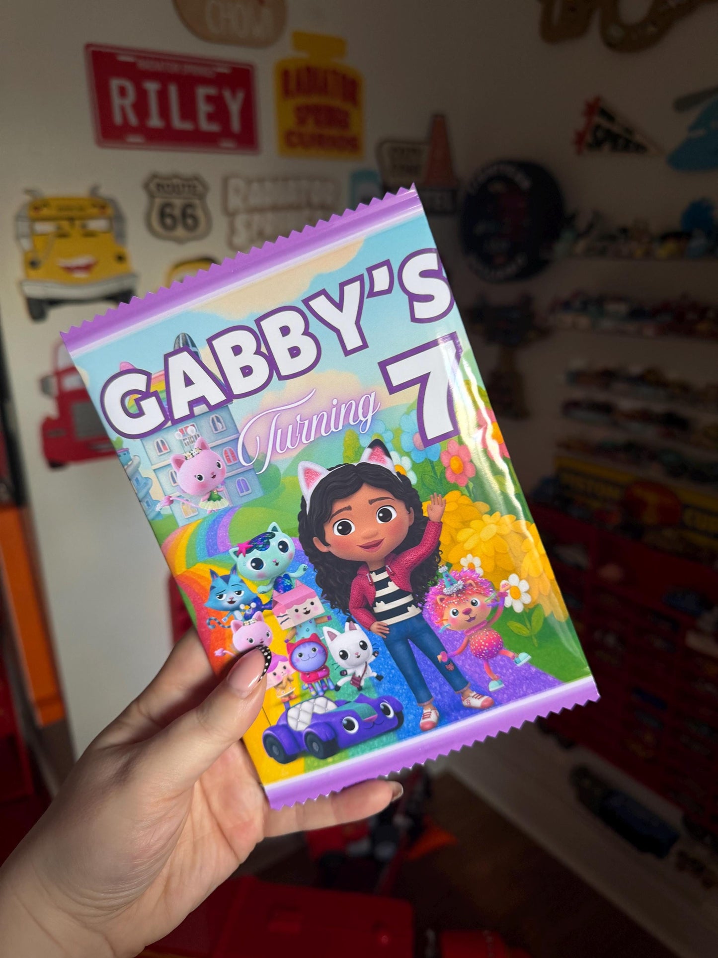 Gabby’s Dollhouse Birthday Party Favor Crisp packet- Birthday treat, personalised gift, party favour