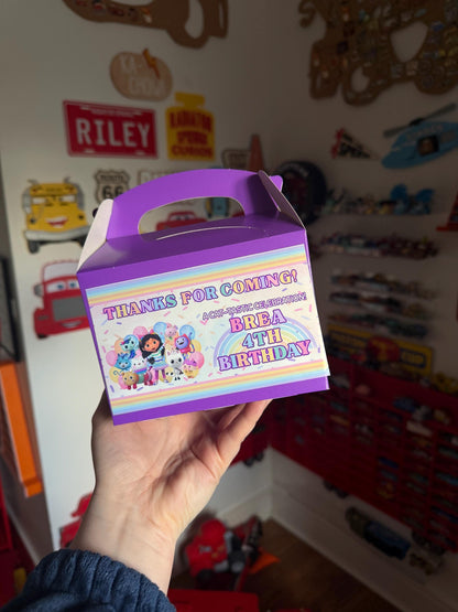Gabby’s Dollhouse Birthday Party Favor Bags - Birthday treat, personalised gift, party favour
