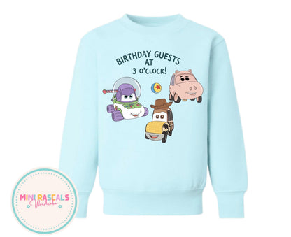 Disney Cars & Toy Story Kids T-Shirt & Sweatshirt | McQueen Woody & Buzz Graphic Top | Boys Girls Unisex