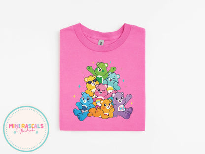 Care Bear Rainbow Bear Squad  Tee – Retro Rainbow Cute Graphic Shirt