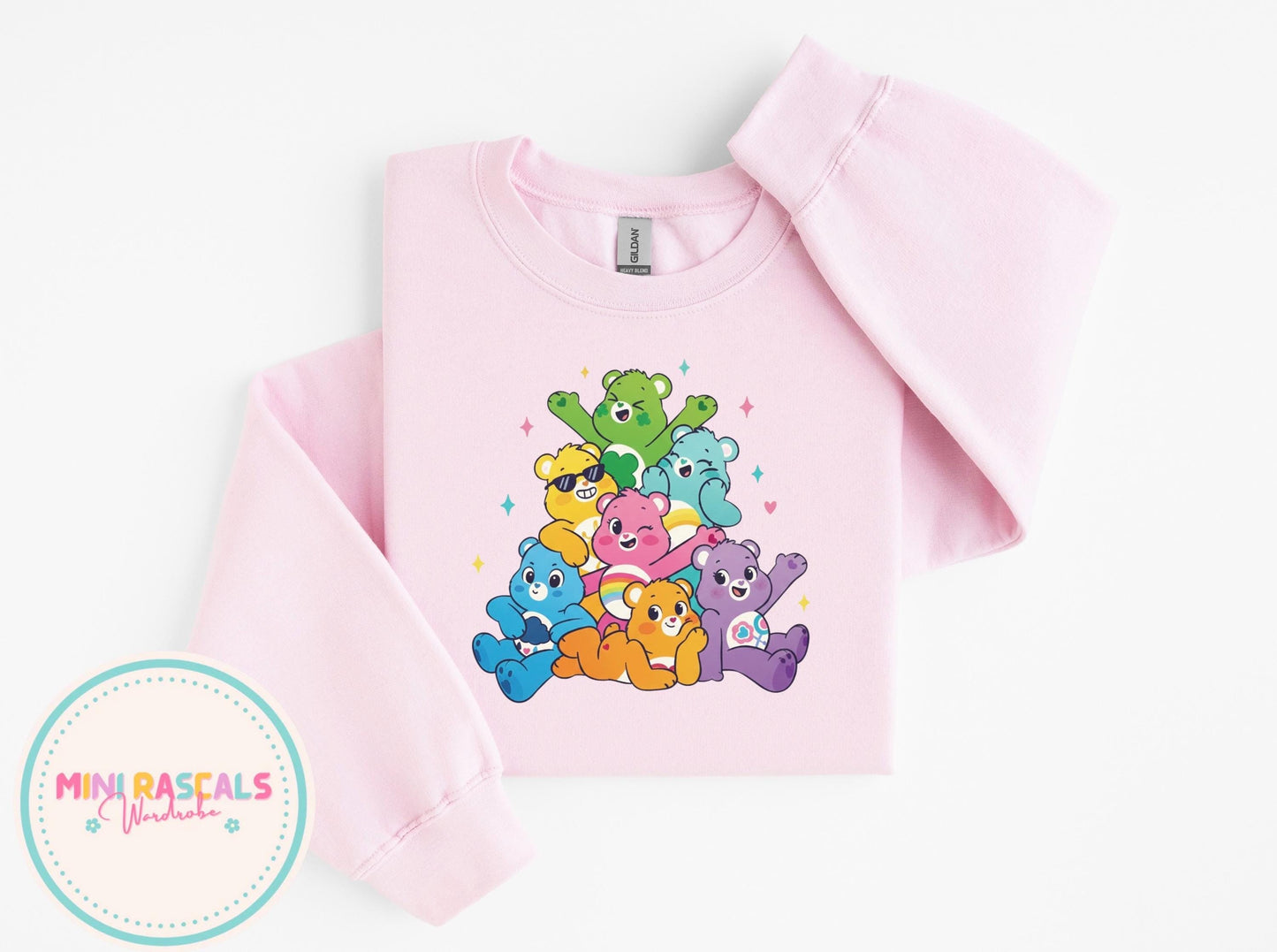 Care Bear Rainbow Bear Squad  Tee – Retro Rainbow Cute Graphic Shirt