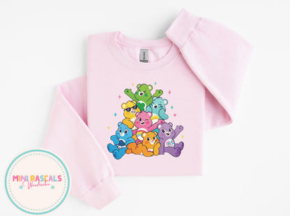 Care Bear Rainbow Bear Squad  Tee – Retro Rainbow Cute Graphic Shirt
