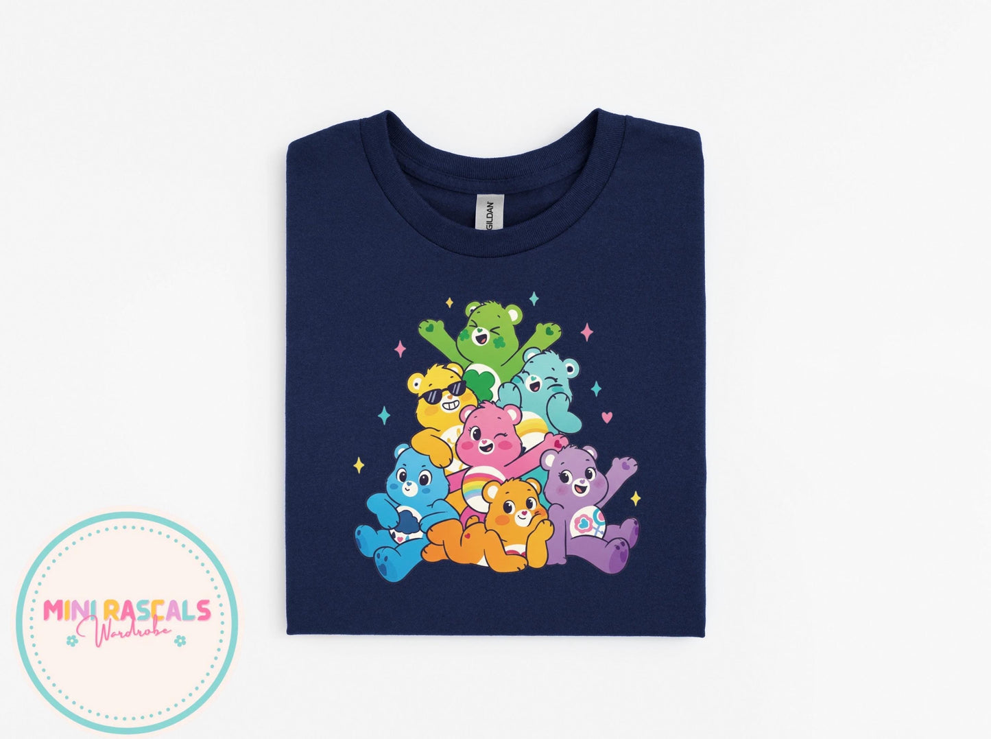 Care Bear Rainbow Bear Squad  Tee – Retro Rainbow Cute Graphic Shirt