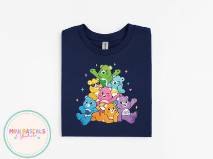 Care Bear Rainbow Bear Squad  Tee – Retro Rainbow Cute Graphic Shirt
