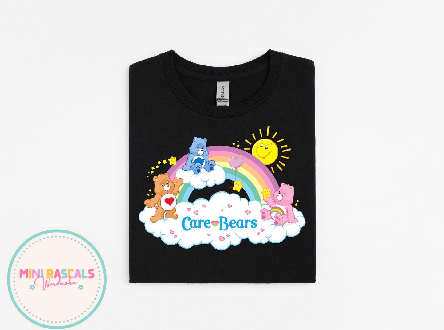 Care Bear Rainbow Tee – Retro Rainbow Cute Graphic Shirt