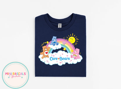 Care Bear Rainbow Tee – Retro Rainbow Cute Graphic Shirt