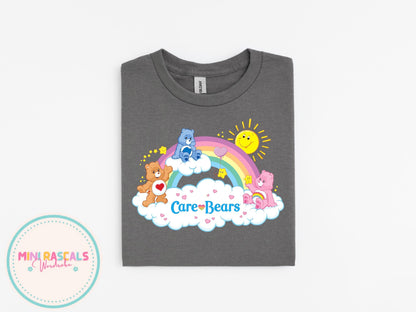 Care Bear Rainbow Tee – Retro Rainbow Cute Graphic Shirt