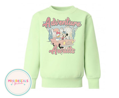 Disney Minnie Mouse & Daisy Duck Adventure Time Girls T-Shirt | Cute Cartoon Graphic Top for Kids