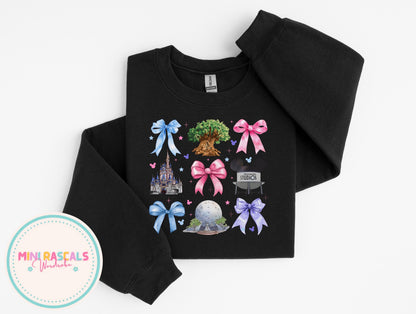 Disney Princess Parks Adults T-Shirt & Sweatshirt | Princess Castle Graphic Top | Disney Trip Outfit