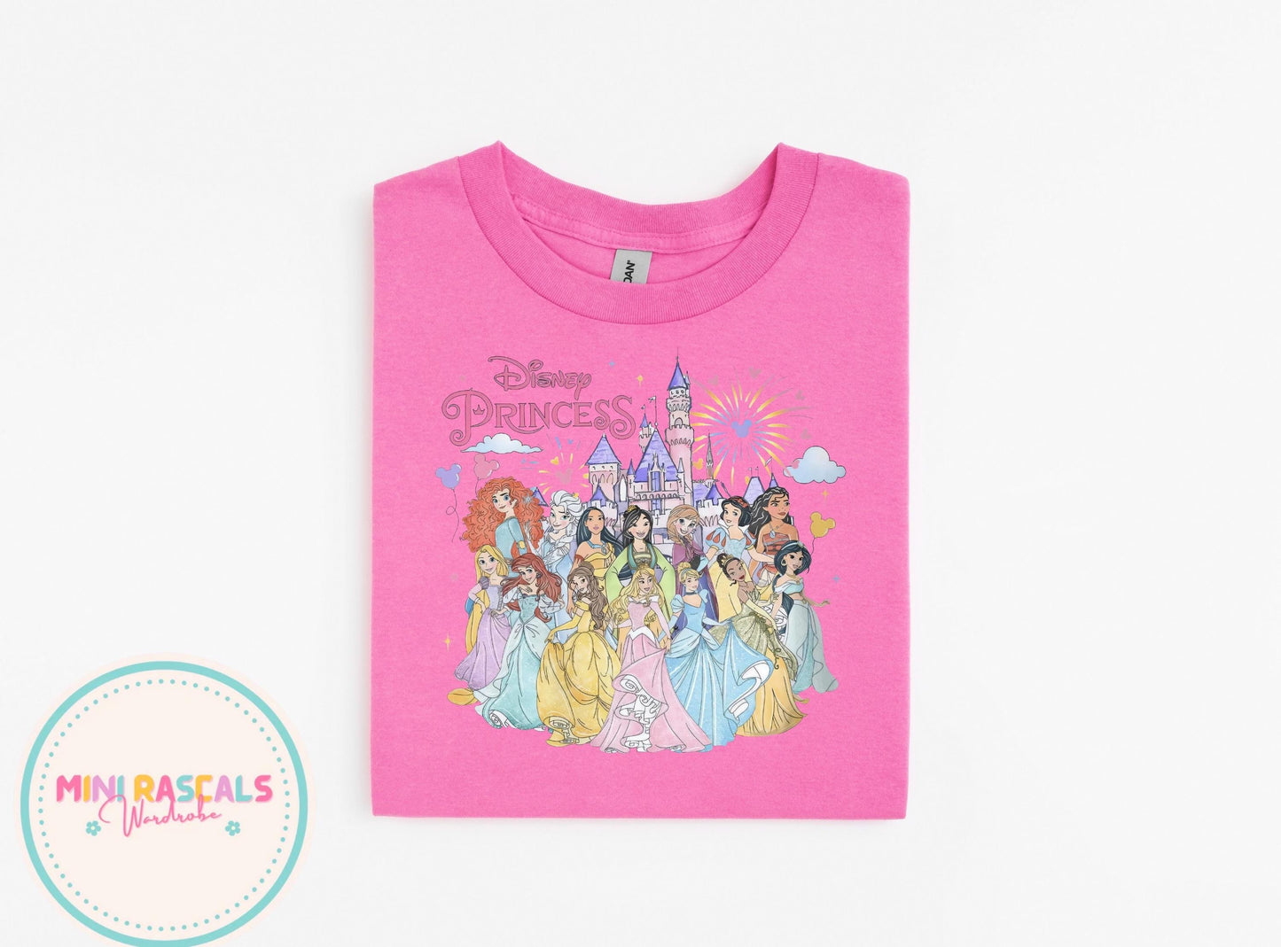Disney Princess Castle Kids T-Shirt & Sweatshirt | Girls Disney Trip Outfit | Cinderella Princess Graphic Top