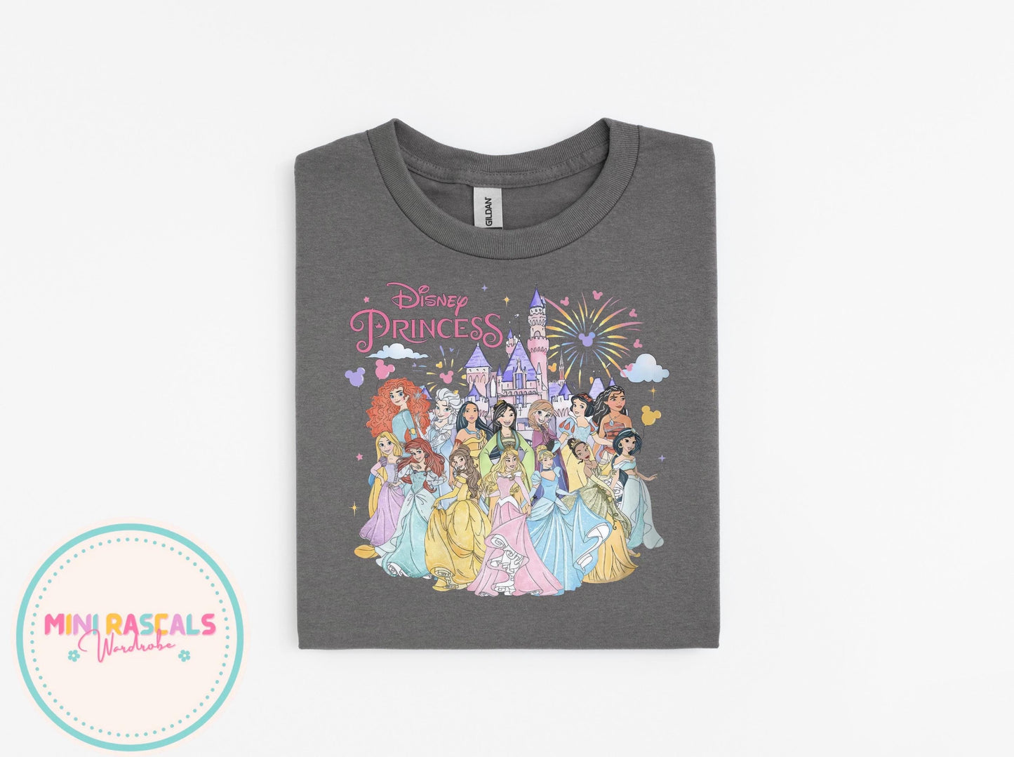 Disney Princess Castle Kids T-Shirt & Sweatshirt | Girls Disney Trip Outfit | Cinderella Princess Graphic Top
