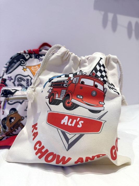 Personalised Cars Ka Chow and Go Storage Bag