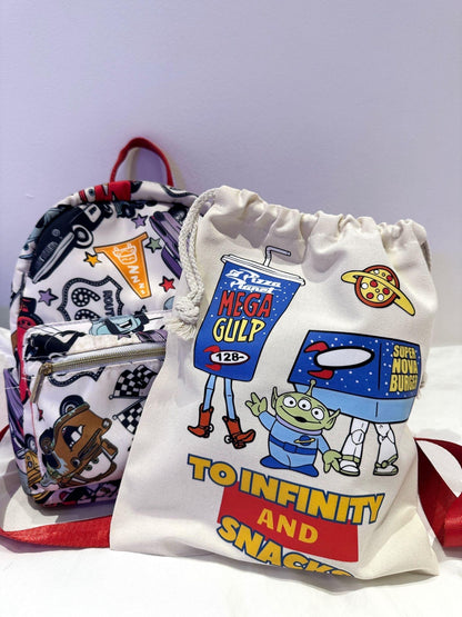 Personalised Toy Story 'To Infinity and Snacks' Storage Bag | Custom Kids Toy Storage | Pixar Gift