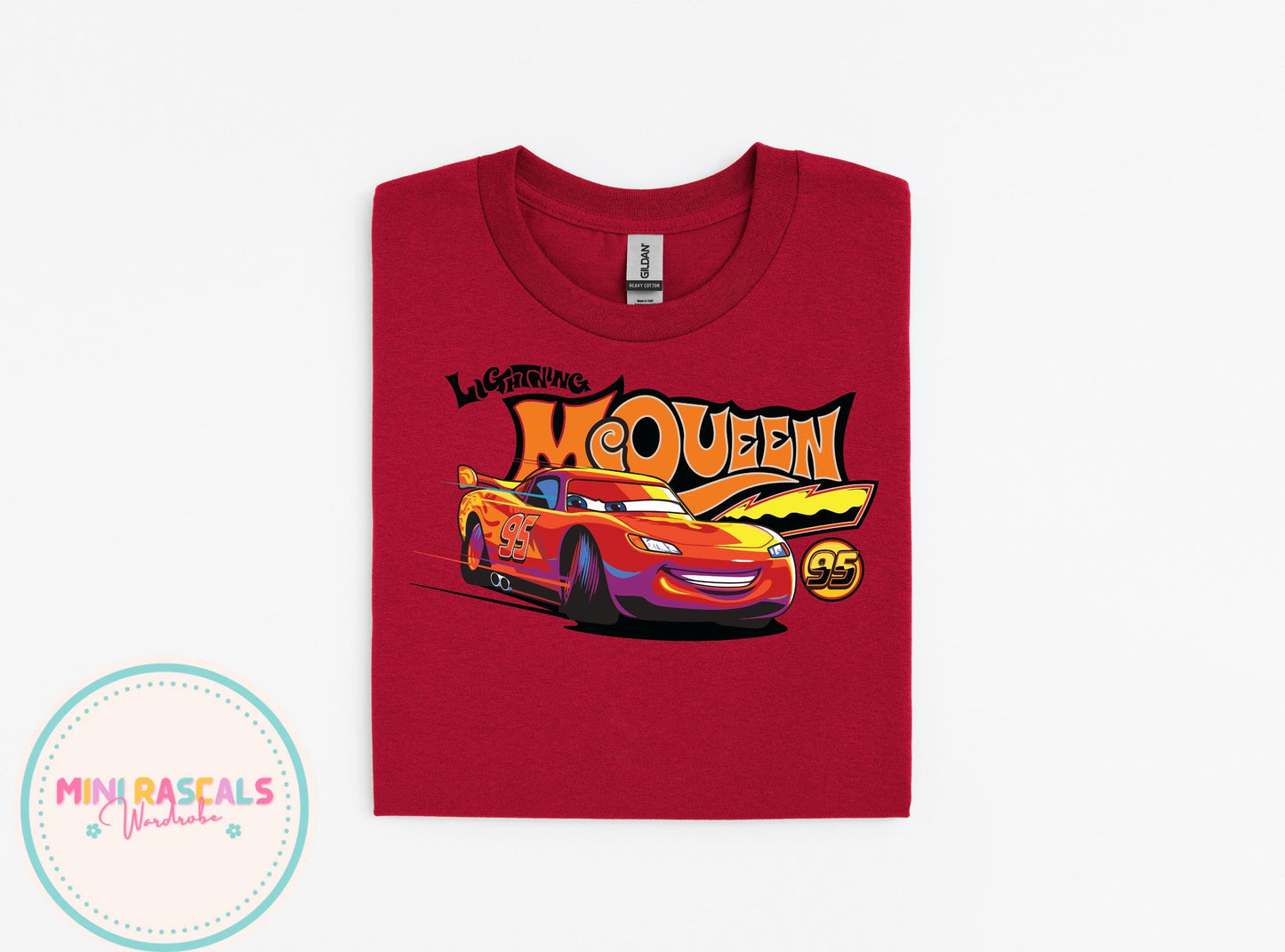 Lightning McQueen Shirt for Kids – Race Car 95 Tee – Cars Birthday Shirt – Boys Girls Graphic Tee – Car Themed Party Outfit
