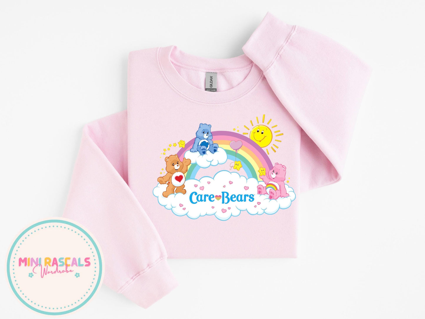 Care Bear Rainbow Tee – Retro Rainbow Cute Graphic Shirt