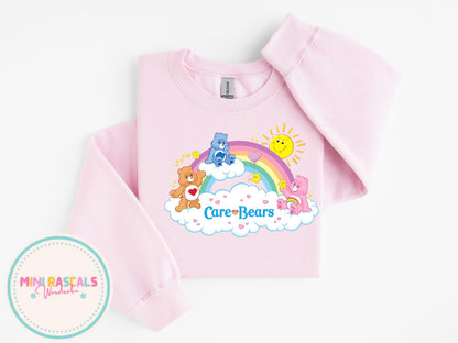 Care Bear Rainbow Tee – Retro Rainbow Cute Graphic Shirt