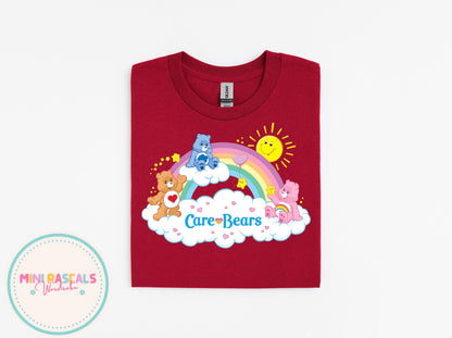 Care Bear Rainbow Tee – Retro Rainbow Cute Graphic Shirt