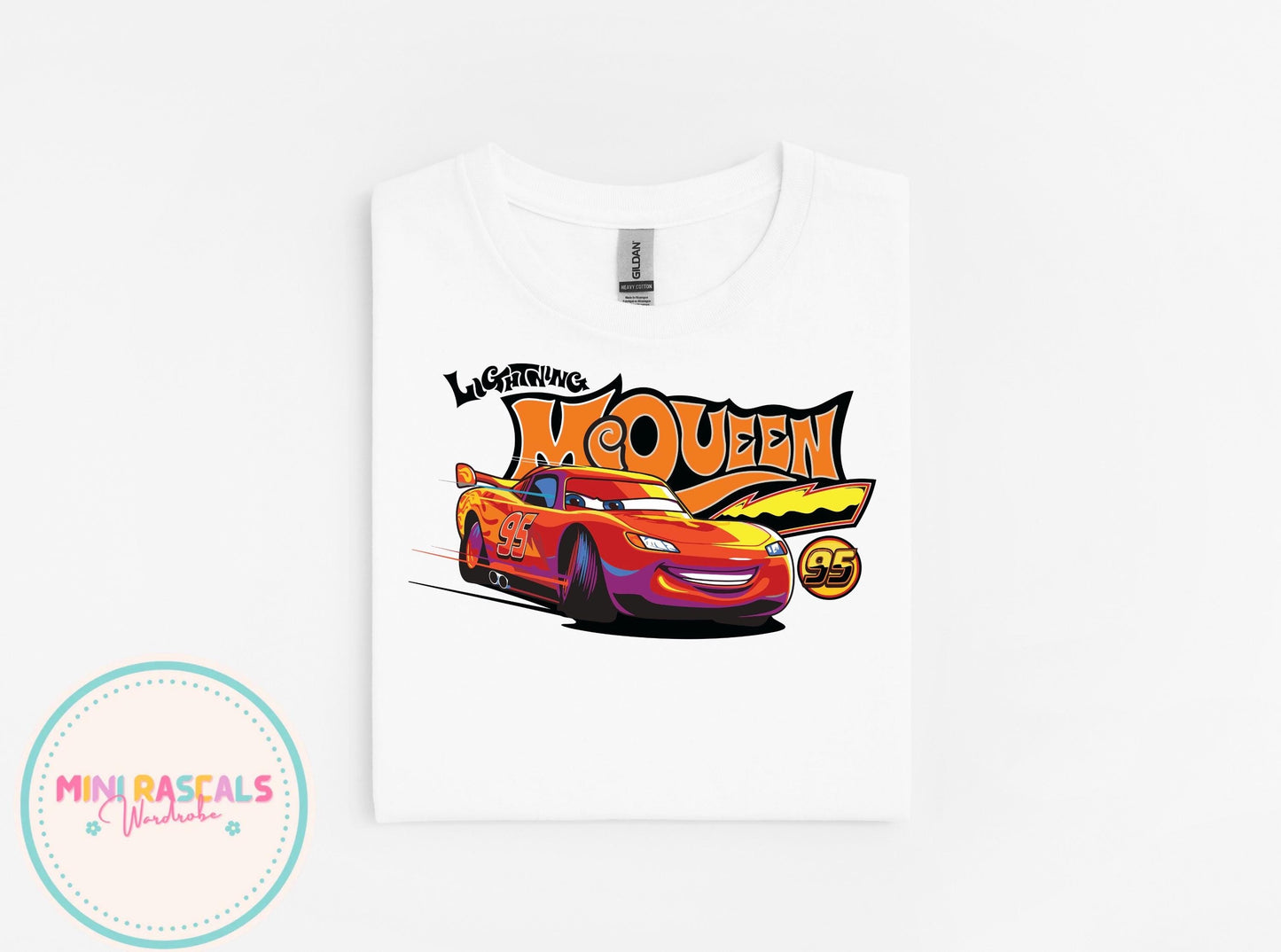 Lightning McQueen Shirt for Kids – Race Car 95 Tee – Cars Birthday Shirt – Boys Girls Graphic Tee – Car Themed Party Outfit