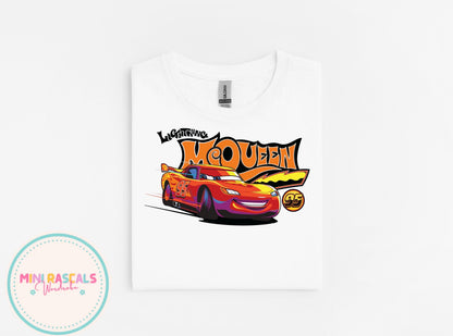 Lightning McQueen Shirt for Kids – Race Car 95 Tee – Cars Birthday Shirt – Boys Girls Graphic Tee – Car Themed Party Outfit