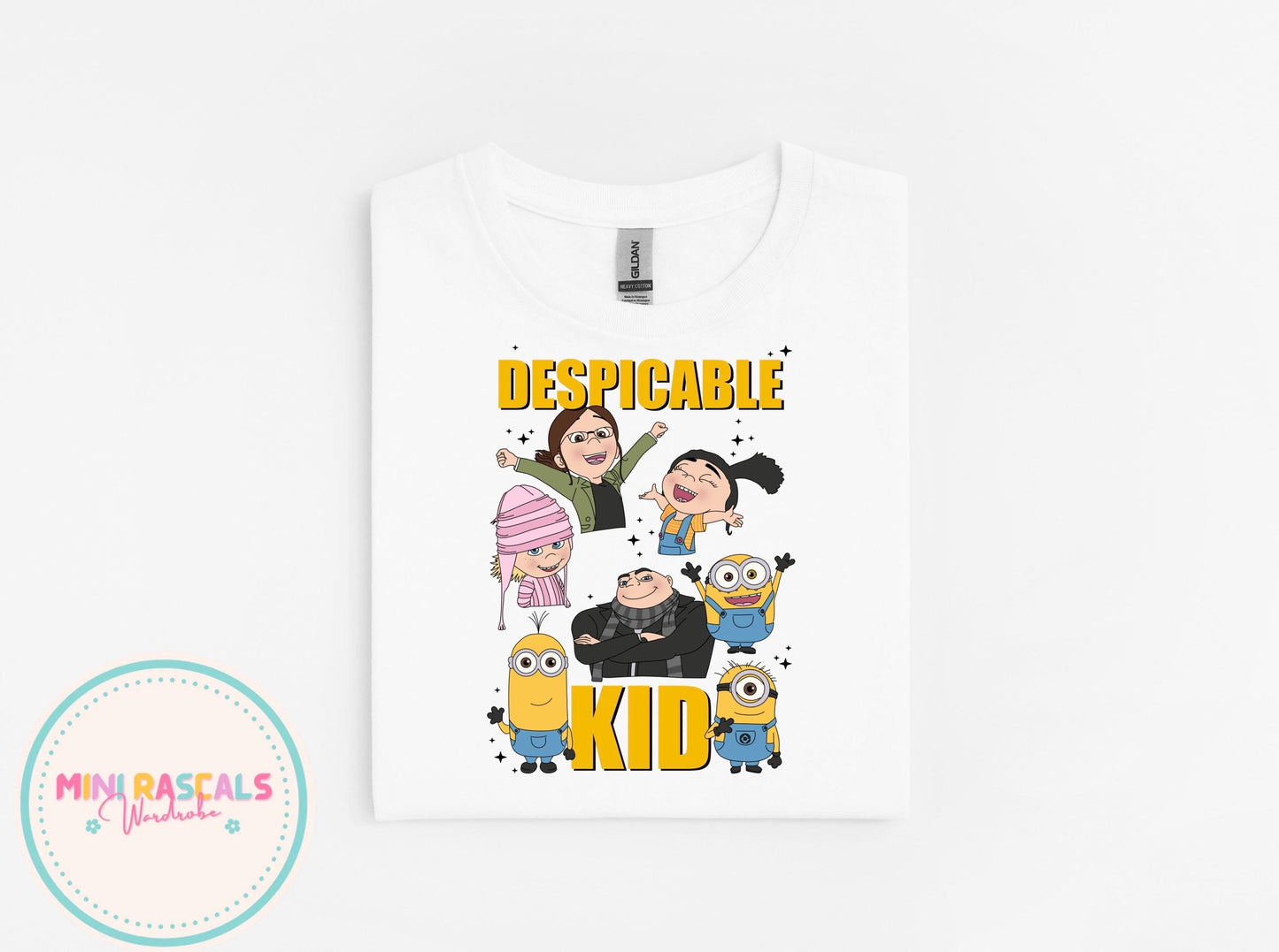 Despicable Me Graphic T-Shirt | Funny Villain Style Tee | Cozy Sweatshirt or Cute Short Sleeve