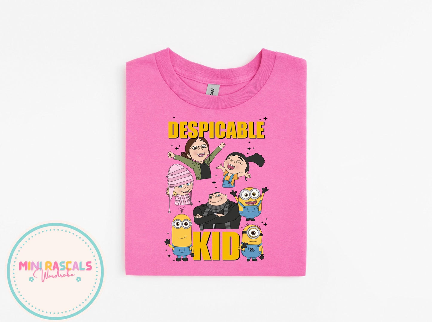 Despicable Me Graphic T-Shirt | Funny Villain Style Tee | Cozy Sweatshirt or Cute Short Sleeve