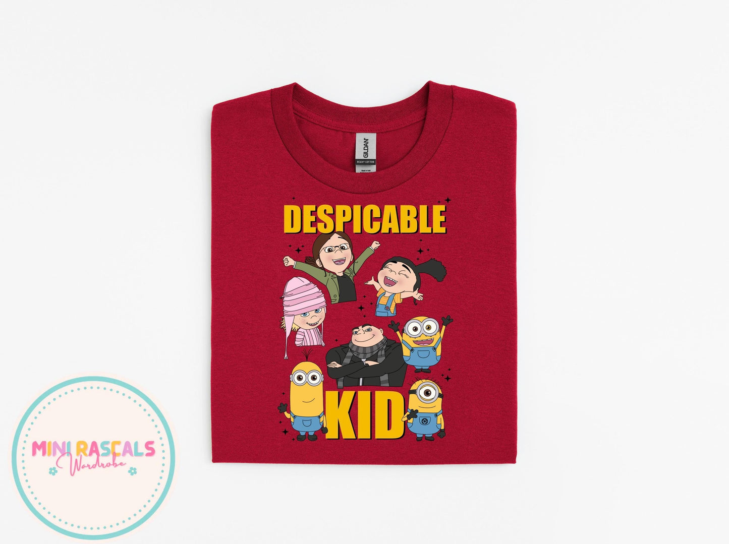 Despicable Me Graphic T-Shirt | Funny Villain Style Tee | Cozy Sweatshirt or Cute Short Sleeve