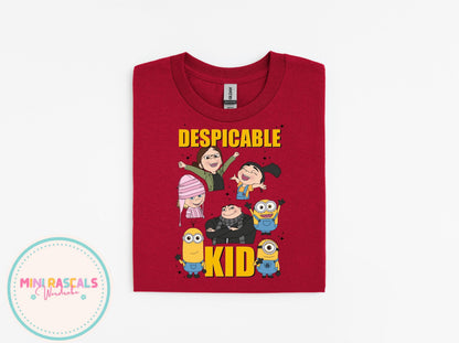 Despicable Me Graphic T-Shirt | Funny Villain Style Tee | Cozy Sweatshirt or Cute Short Sleeve