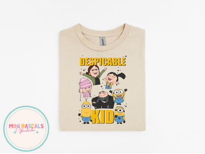 Despicable Me Graphic T-Shirt | Funny Villain Style Tee | Cozy Sweatshirt or Cute Short Sleeve