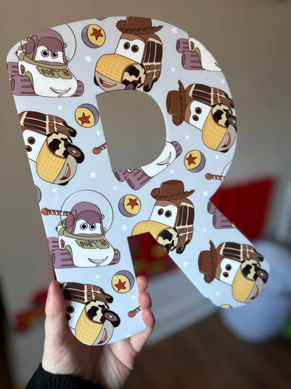 Personalised Acrylic Letters – Toy Story Nursery & Bedroom Decor | Buzz Woody Disney Pixar Wall Sign