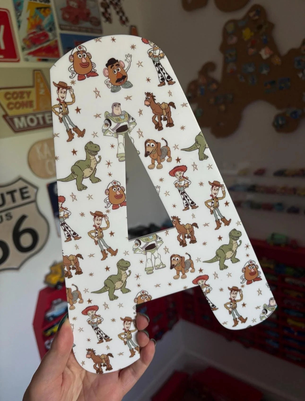Personalised Acrylic Letters – Toy Story Nursery & Bedroom Decor | Buzz Woody Disney Pixar Wall Sign